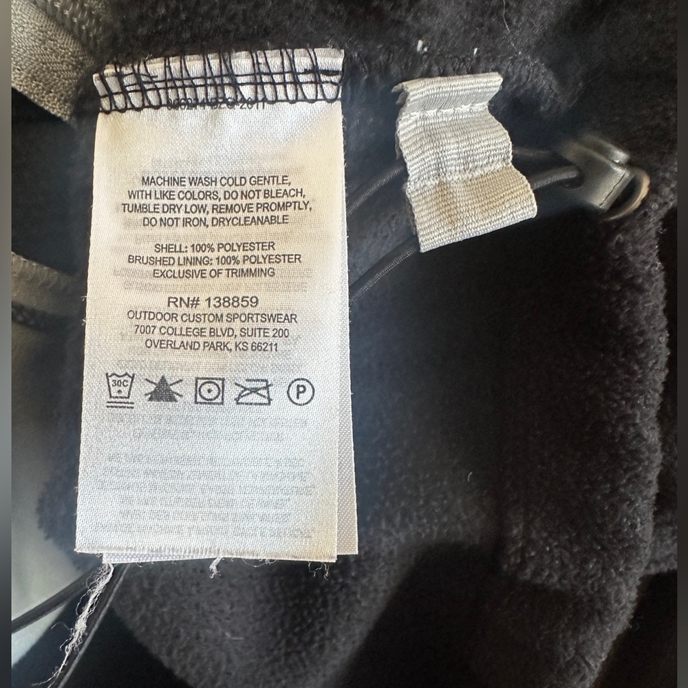 Columbia Cal Poly Mustangs Black Fleece Jacket Full Zip M - Picture 6 of 7